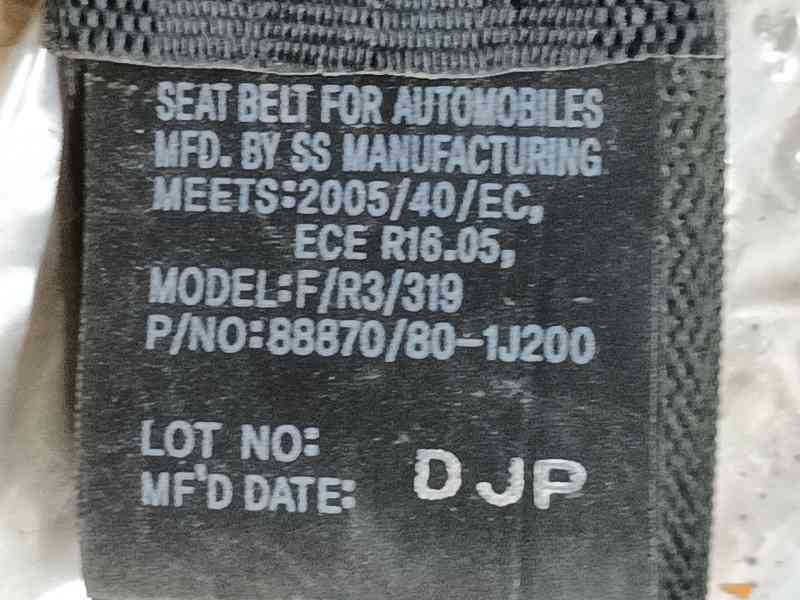 Recambio de cinturon seguridad delantero izquierdo para hyundai i20 i (pb, pbt) 1.2 referencia OEM IAM 888701J200  