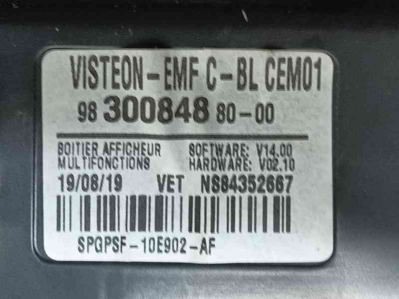 Recambio de pantalla multifuncion para peugeot expert furgoneta (v_) 2.0 bluehdi 120 referencia OEM IAM   