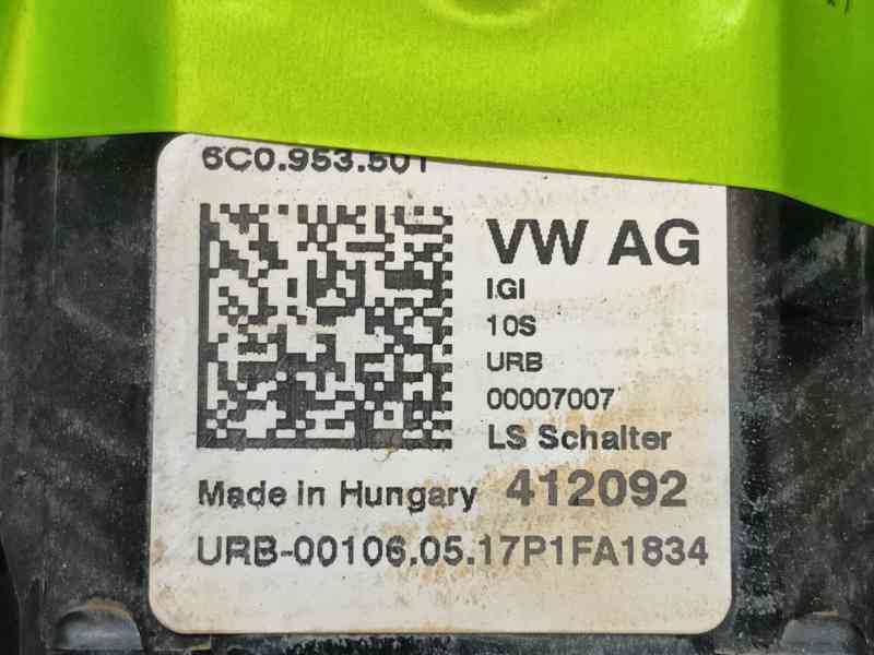 Recambio de mando multifuncion para volkswagen polo v (6r1, 6c1) 1.2 tsi 16v referencia OEM IAM 6C0953513IGI  