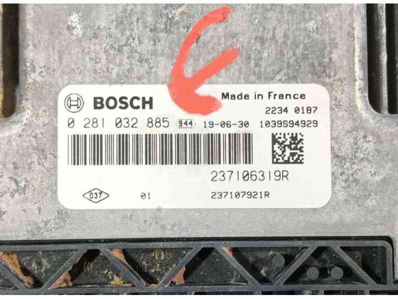 Recambio de centralita motor uce para renault kangoo / grand kangoo ii (kw0/1_) 1.5 dci 75 (kw07, kw10, kw04) referencia OEM IAM