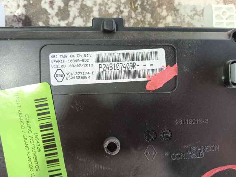 Recambio de cuadro instrumentos para renault kangoo / grand kangoo ii (kw0/1_) 1.5 dci 75 (kw07, kw10, kw04) referencia OEM IAM 