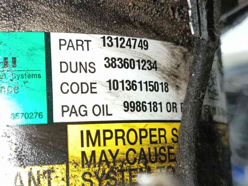Recambio de compresor aire acondicionado para opel astra h (a04) 1.4 (l48) referencia OEM IAM 93168626 383601234 13124749