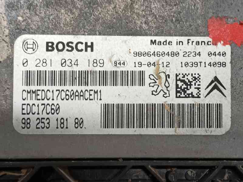 Recambio de centralita motor uce para peugeot partner furgoneta/monovolumen 1.6 hdi / bluehdi 75 referencia OEM IAM 1613645380  
