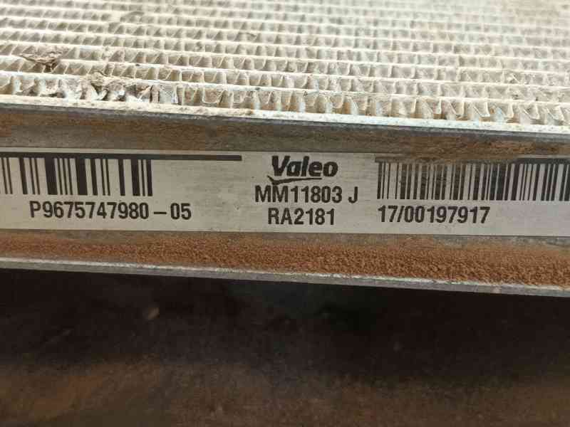 Recambio de radiador agua para citroën jumpy iii autobús (v_) 1.6 bluehdi 115 referencia OEM IAM 9675747980 MM11803 RA2181