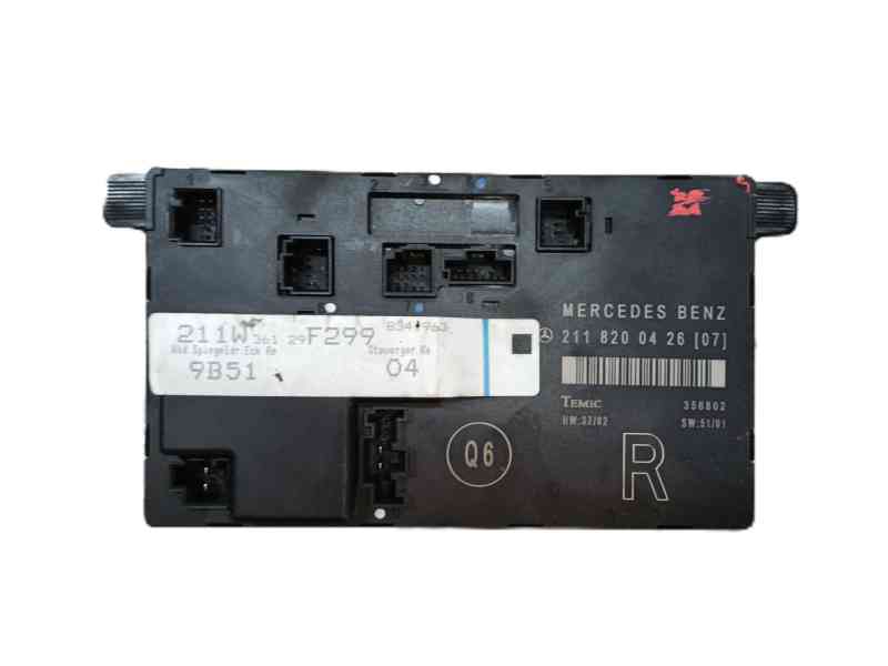Recambio de centralita check control para mercedes-benz clase e (w211) e 200 kompressor (211.042) referencia OEM IAM A2118200626