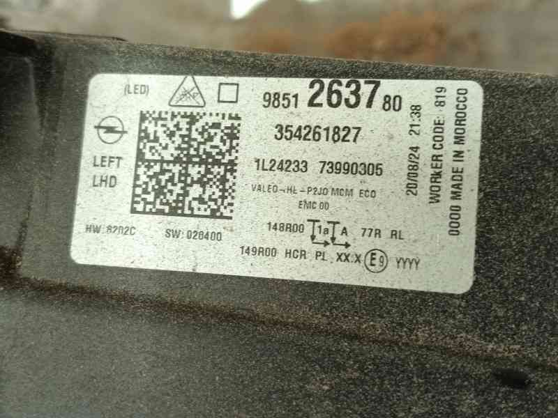 Recambio de faro izquierdo para opel corsa f (p2jo) 1.2 (68) referencia OEM IAM 9851263780 354261827 9868999680