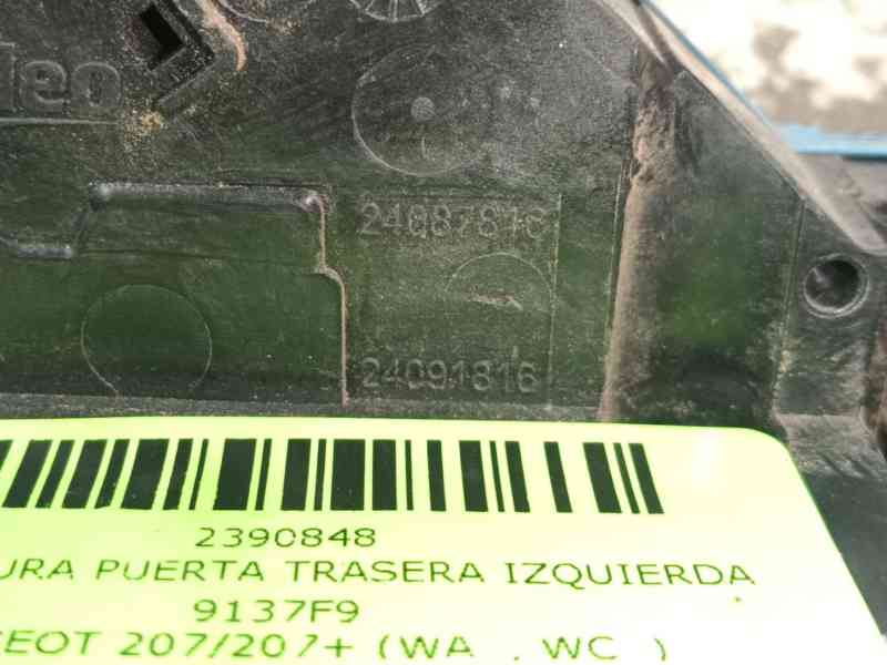 Recambio de cerradura puerta trasera izquierda para peugeot 207/207+ (wa_, wc_) 1.4 referencia OEM IAM 9137F9  