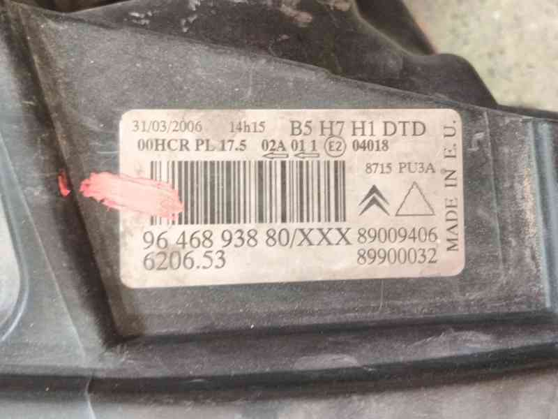 Recambio de faro derecho para citroën c4 i (lc_) 1.6 hdi referencia OEM IAM  9646893880 620653