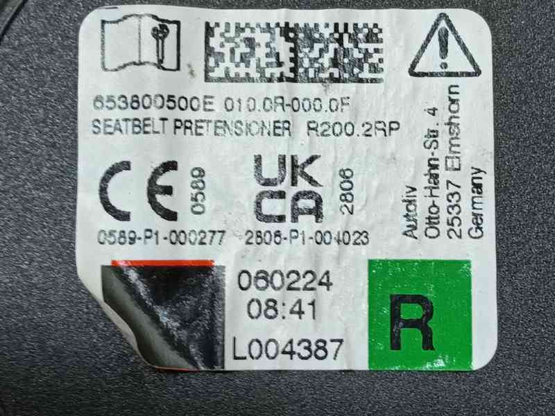 Recambio de cinturon seguridad delantero derecho para skoda fabia iv (pj3) 1.0 tsi referencia OEM IAM 6VB857706ERAA  6VB857706ER