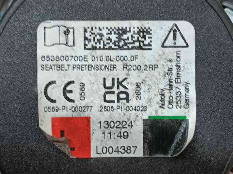 Recambio de cinturon seguridad delantero izquierdo para skoda fabia iv (pj3) 1.0 tsi referencia OEM IAM 6VB857705FRAA  