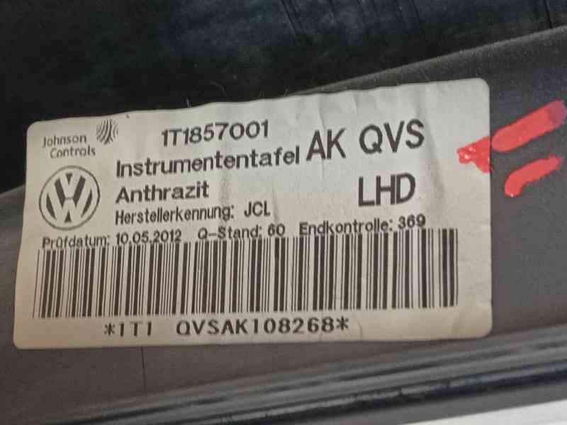 Recambio de salpicadero para volkswagen touran (1t3) 1.6 tdi referencia OEM IAM 1T1857001AMQVS  