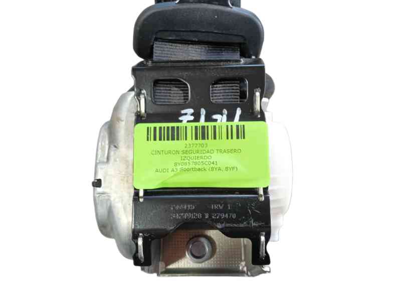 Recambio de cinturon seguridad trasero izquierdo para audi a3 sportback (8ya, 8yf) 35 tdi referencia OEM IAM 8Y0857805C041 IF342