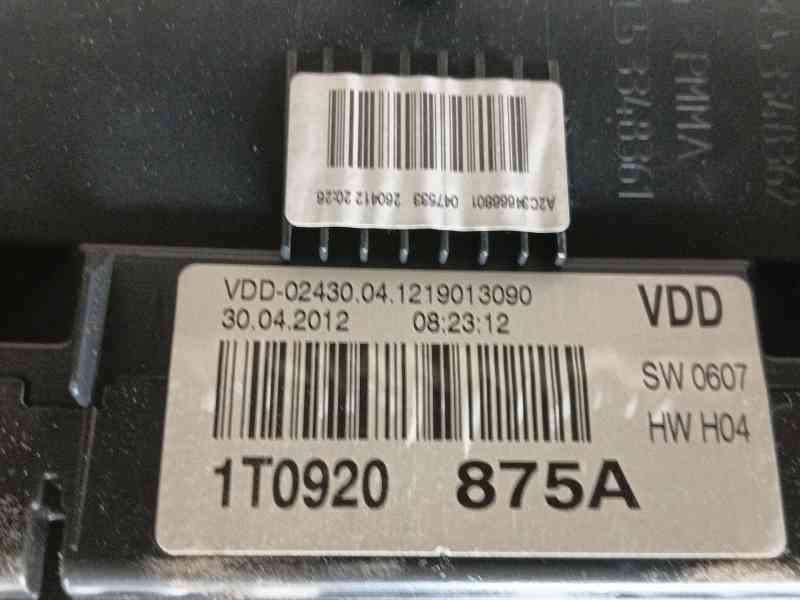 Recambio de cuadro instrumentos para volkswagen touran (1t3) 1.6 tdi referencia OEM IAM   