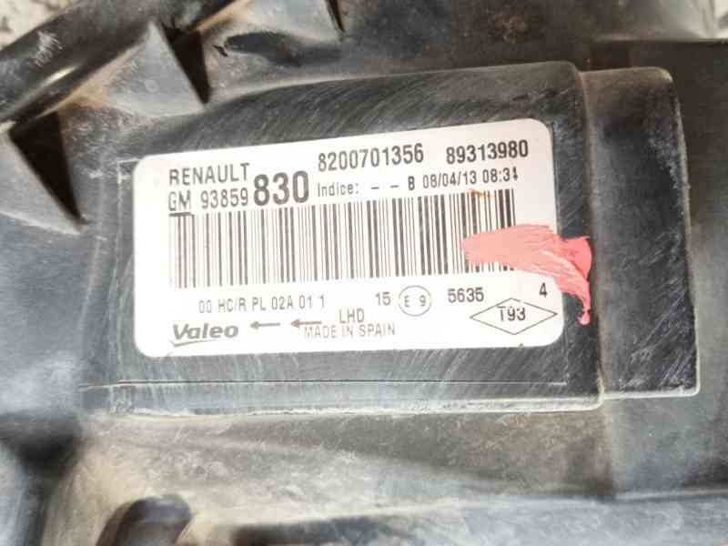 Recambio de faro derecho para opel vivaro a furgoneta (x83) 2.0 cdti (f7) referencia OEM IAM  8200701356 93859830