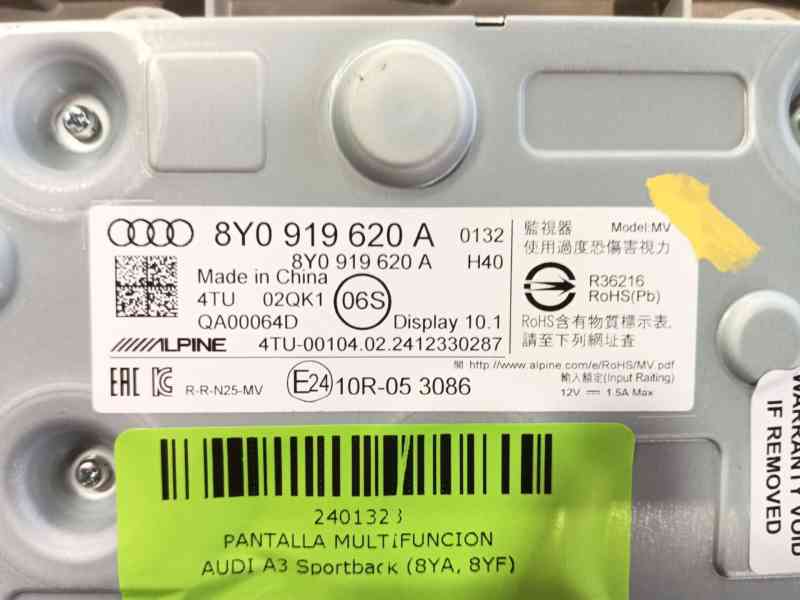 Recambio de pantalla multifuncion para audi a3 sportback (8ya, 8yf) 35 tdi referencia OEM IAM   