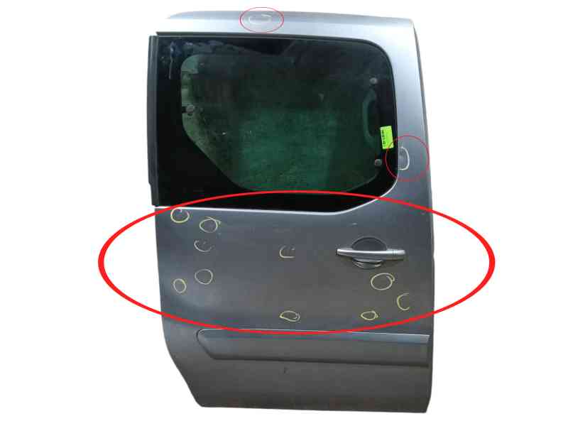 Recambio de puerta lateral corredera derecha para peugeot partner tepee 1.6 bluehdi 100 referencia OEM IAM   