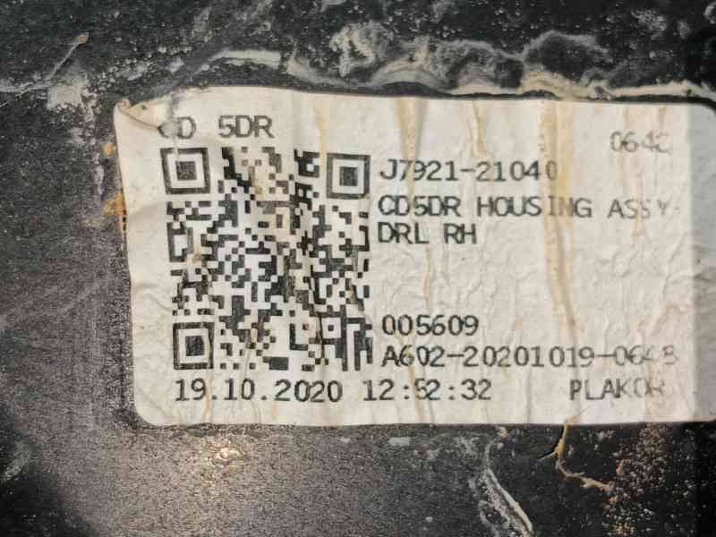 Recambio de faro derecho para kia ceed (cd) 1.0 t-gdi referencia OEM IAM 92102J7050  