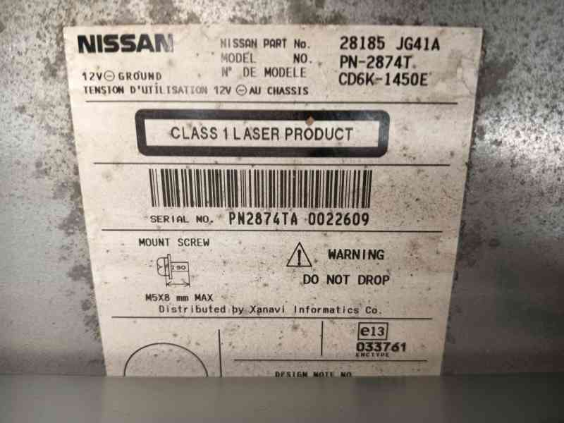 Recambio de sistema audio / radio cd para nissan x-trail ii (t31) 2.0 dci referencia OEM IAM   