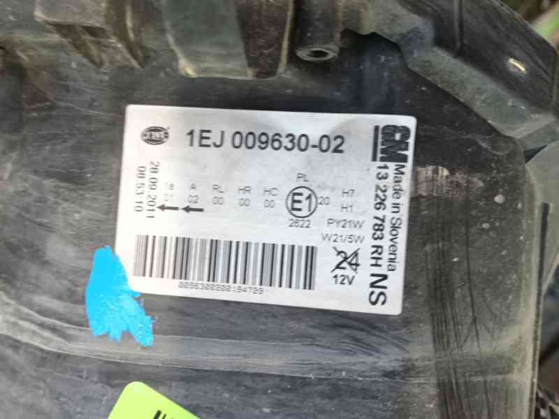 Recambio de faro derecho para opel insignia a (g09) 2.0 cdti (68) referencia OEM IAM 22831927 / VERE0593 1EJ00963002 13226783RH