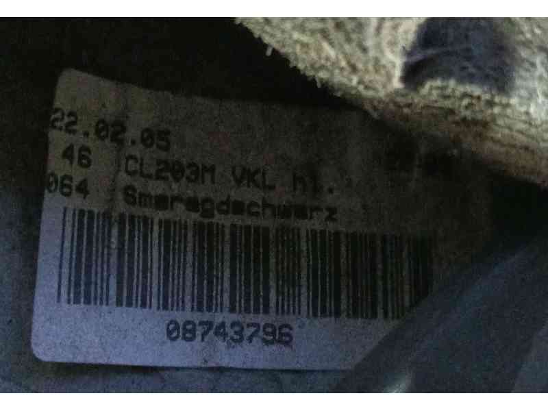 Recambio de paragolpes trasero para mercedes-benz clase c coupé (cl203) c 180 kompressor (203.746) referencia OEM IAM 2038851225