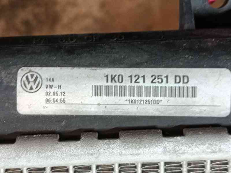 Recambio de radiador agua para volkswagen touran (1t3) 1.6 tdi referencia OEM IAM 1K0121251AB  