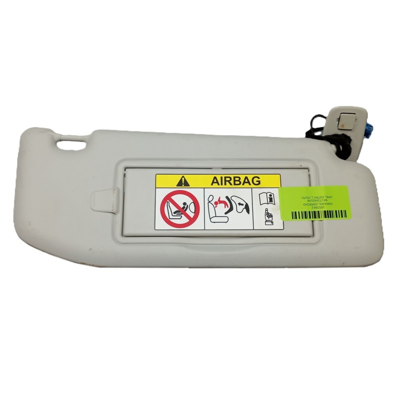 Recambio de parasol derecho para opel astra l (ov5) 1.2 (fphnsl, fphnsr) referencia OEM IAM 98173682UW  