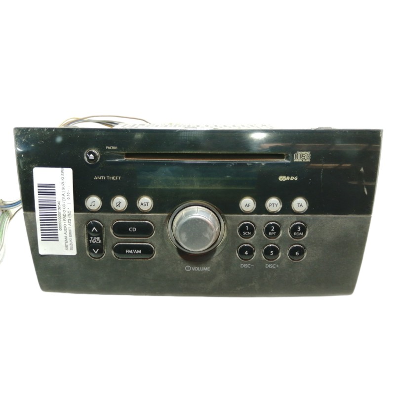 Recambio de sistema audio / radio cd para suzuki swift azg (nz) referencia OEM IAM 3910162J0  391062J00BZH