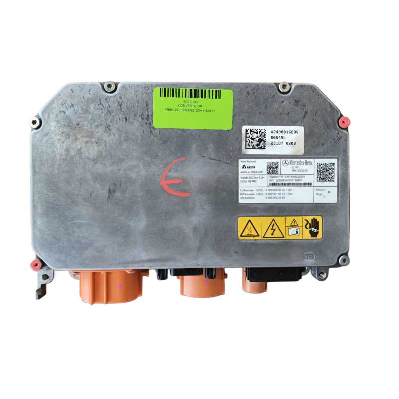 Recambio de convertidor para mercedes-benz eqa (h243) eqa 250+ (243.702) referencia OEM IAM A0009008142 A0009008142 