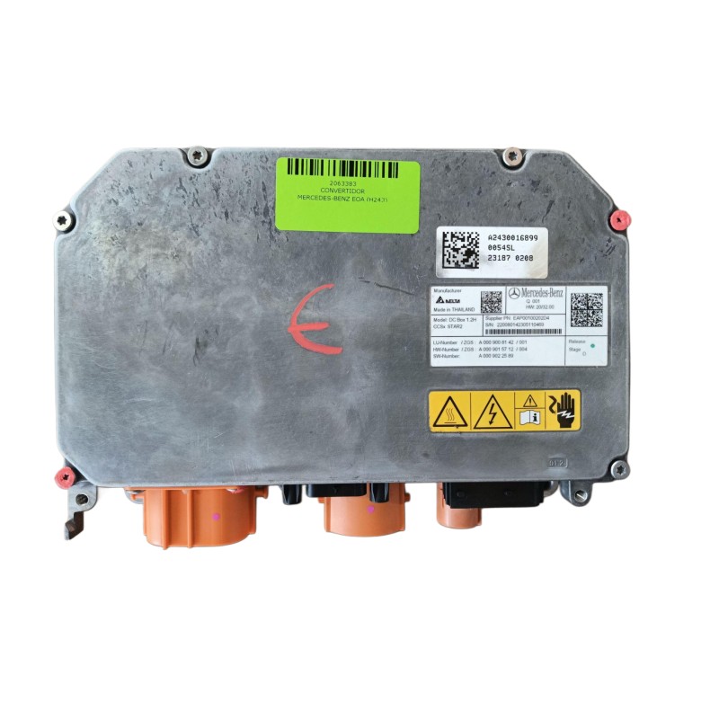 Recambio de convertidor para mercedes-benz eqa (h243) eqa 250+ (243.702) referencia OEM IAM A0009008142 A0009008142 