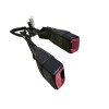 Recambio de enganche cinturon trasero izquierdo para toyota yaris active referencia OEM IAM 734800D120C0  