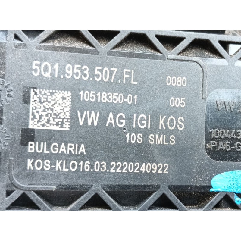 Recambio de mando multifuncion para seat tarraco (kn2) 2.0 tdi referencia OEM IAM 5Q1953507FLIGI 5Q1953507FL 