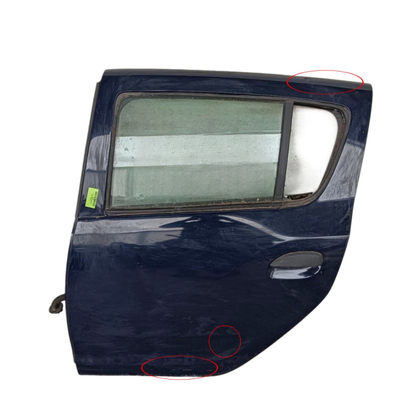Recambio de puerta trasera izquierda para dacia sandero ii (b8_) 1.2 referencia OEM IAM 821017625R 821136648R 