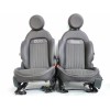 Recambio de juego asientos completo para fiat 500 x (334) urban referencia OEM IAM PIEL / CUERO NEGRO  