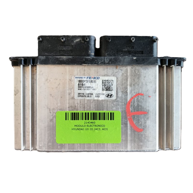 Recambio de modulo electronico para hyundai i10 iii (ac3, ai3) 1.0 mpi referencia OEM IAM 3911608194  