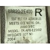 Recambio de cinturon seguridad delantero derecho para hyundai tucson (jm) 2.0 crdi referencia OEM IAM 888202E400DD 888202E400 