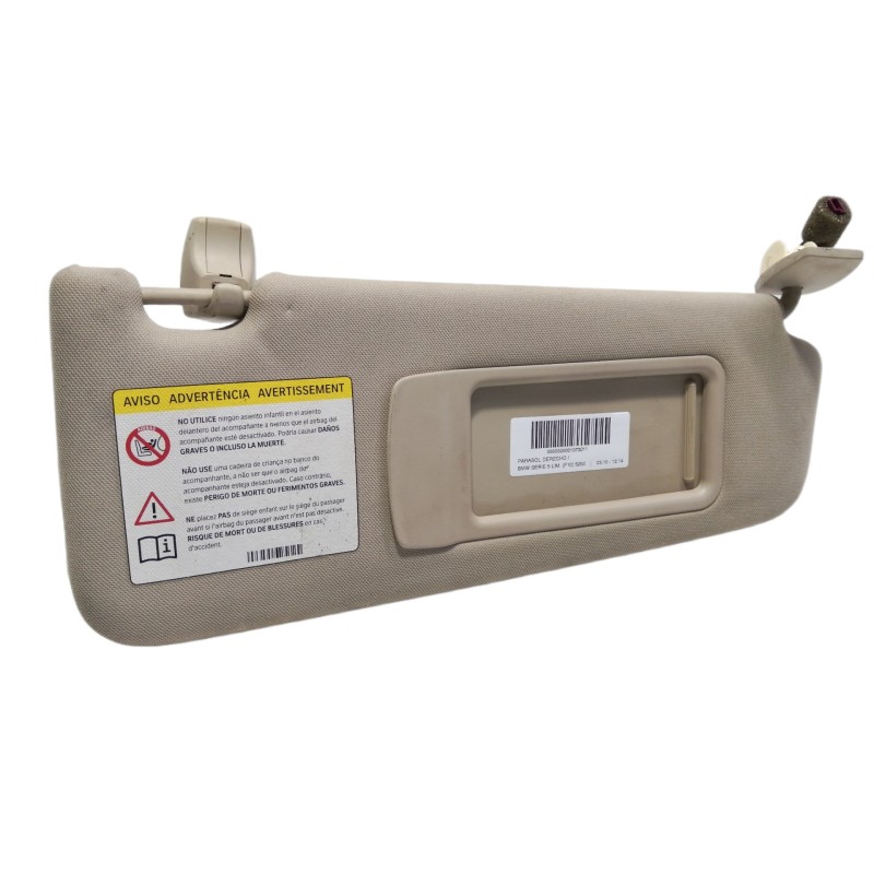 Recambio de parasol derecho para bmw serie 5 lim. (f10) 520d referencia OEM IAM   