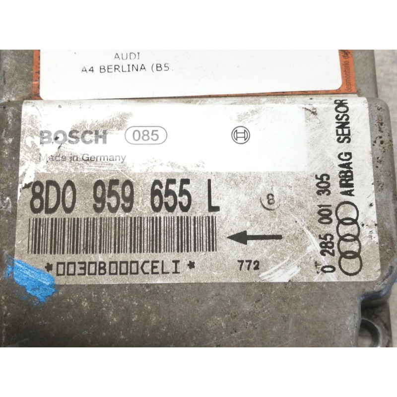 Recambio de centralita airbag para audi a4 berlina (b5) 1.9 tdi referencia OEM IAM 8D0959655L 0285001305 