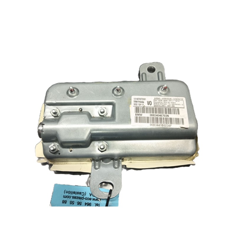 Recambio de airbag lateral delantero derecho para bmw 7 (e65, e66, e67) 730 ld referencia OEM IAM 72129180928 30824046703N 
