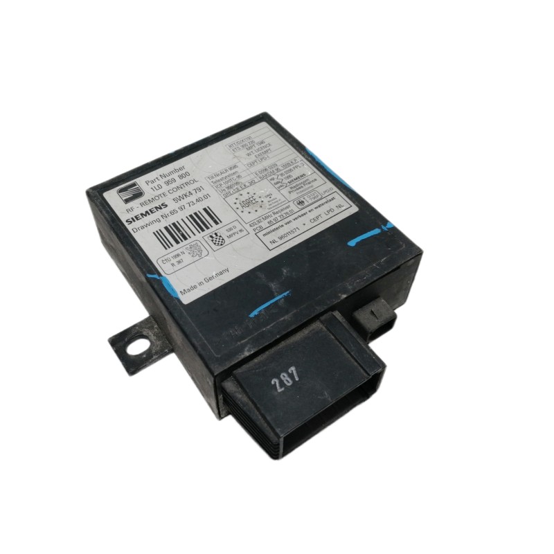 Recambio de centralita cierre para seat ibiza (6k1) signo referencia OEM IAM 1L0959800  5WK4791