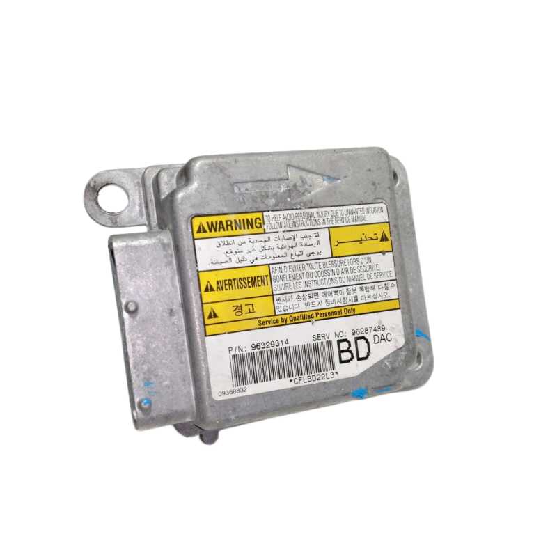 Recambio de centralita airbag para daewoo nubira berlina se (1999) referencia OEM IAM 96329314 96287489 