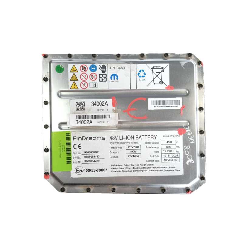 Recambio de bateria para peugeot 3008 (p13) allure hybrid 136 e-dcs6 referencia OEM IAM 9866954780 9868838480 YH08MLDQN10195