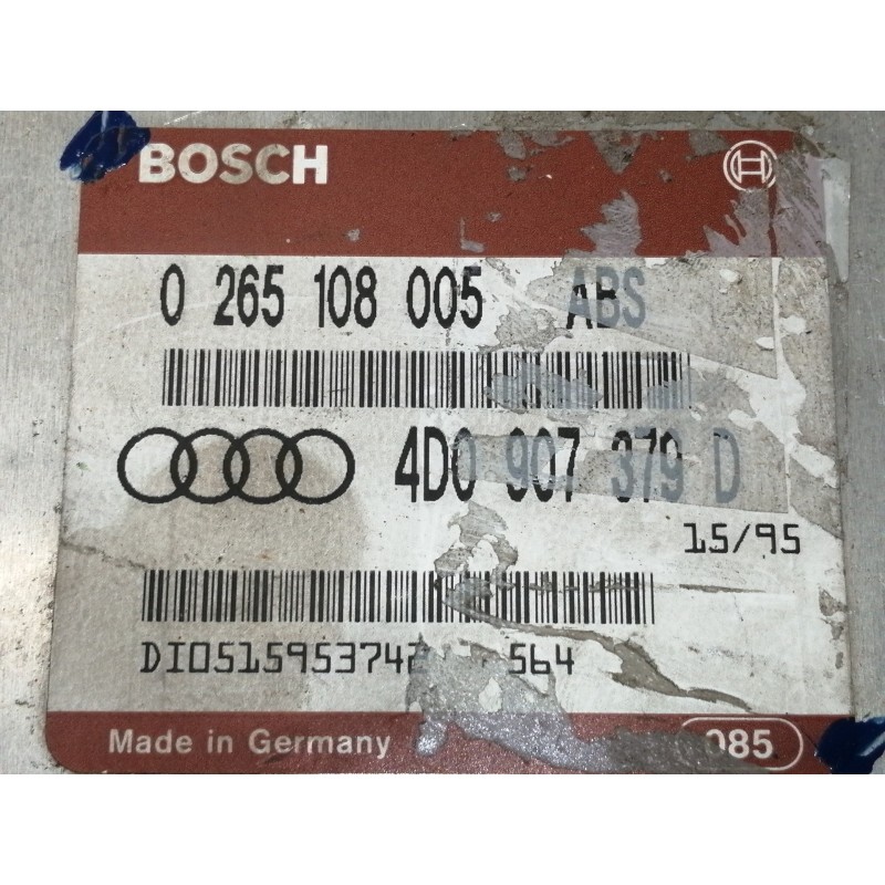 Recambio de centralita motor uce para audi a4 avant (b5) 1.9 tdi referencia OEM IAM 0265108005  
