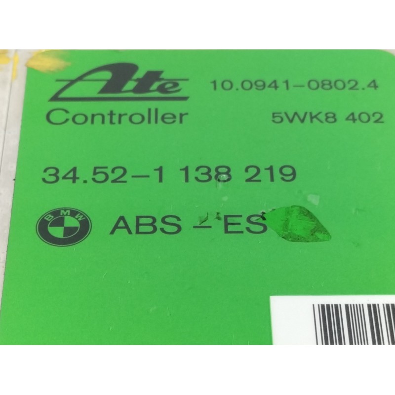 Recambio de centralita abs para bmw serie 3 coupe (e36) 2.5 24v referencia OEM IAM 34521138219 10094108024 5WK8402