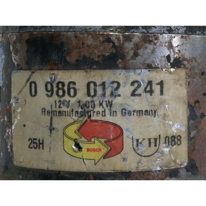 Recambio de motor arranque para nissan vanette (c 220) vanette bus referencia OEM IAM 0986012241  