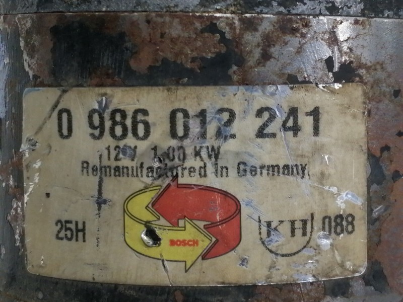 Recambio de motor arranque para nissan vanette (c 220) vanette bus referencia OEM IAM 0986012241  