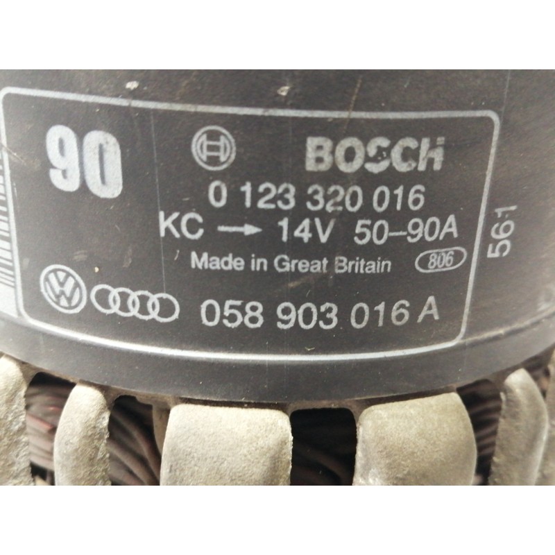 Recambio de alternador para audi a4 avant (b5) 1.8 referencia OEM IAM 0123320016  