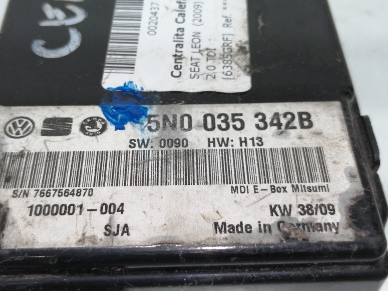 Recambio de modulo electronico para seat leon (1p1) 2.0 tdi referencia OEM IAM 5N0035342B  