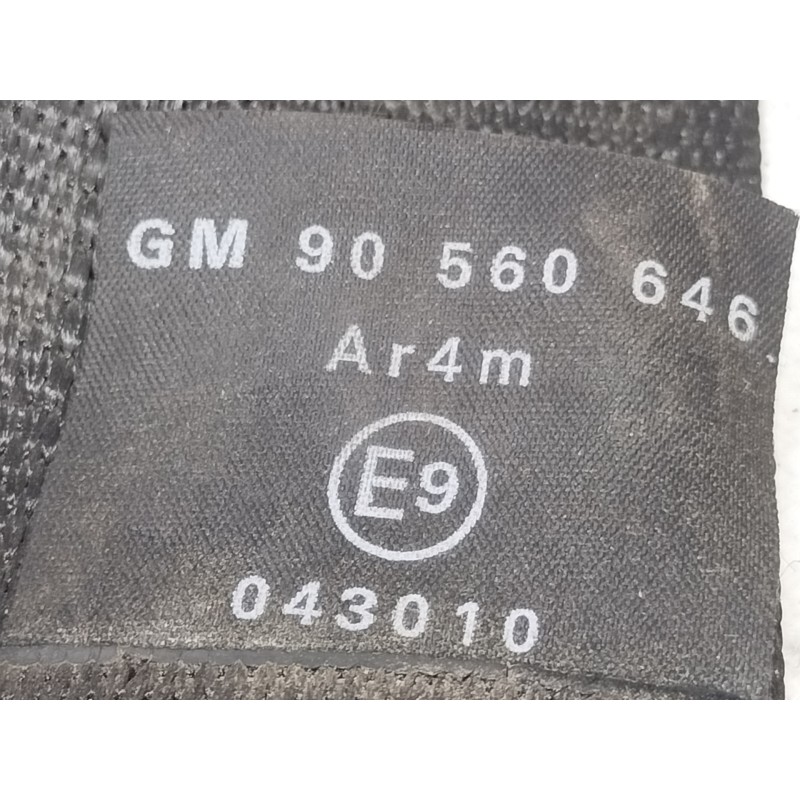 Recambio de cinturon seguridad trasero derecho para opel astra g berlina 1.6 16v referencia OEM IAM 90560646  