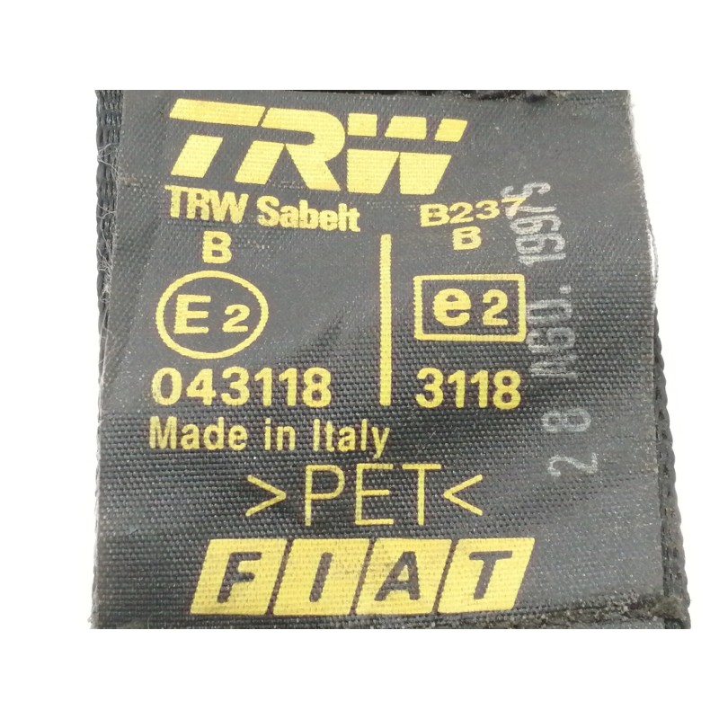 Recambio de cinturon seguridad trasero central para fiat punto berl. (176) referencia OEM IAM 043118  