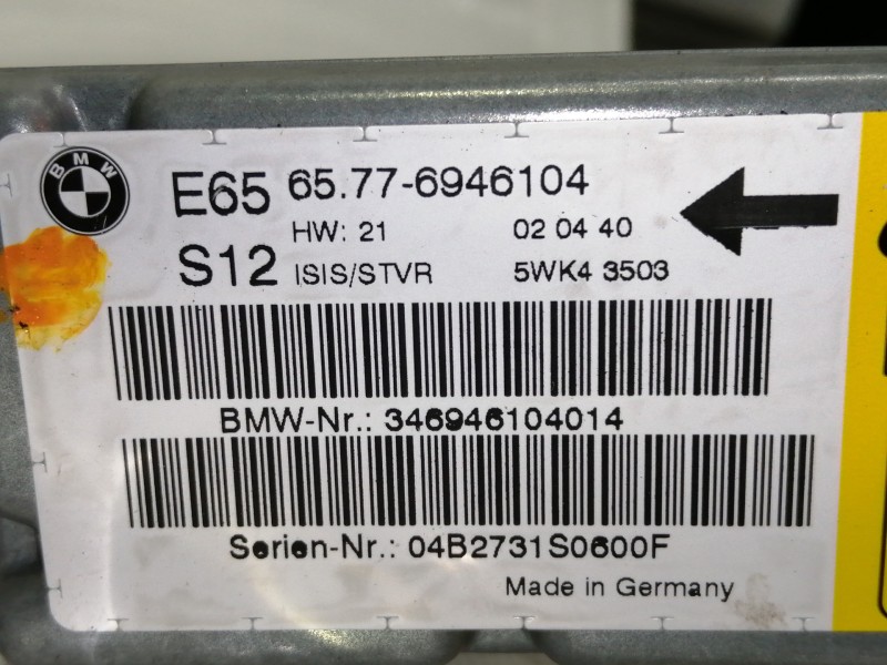 Recambio de sensor para bmw serie 7 (e65/e66) 730d referencia OEM IAM 65776946104  